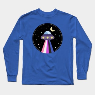 Kawaii Pride Genderfluid UFO Long Sleeve T-Shirt